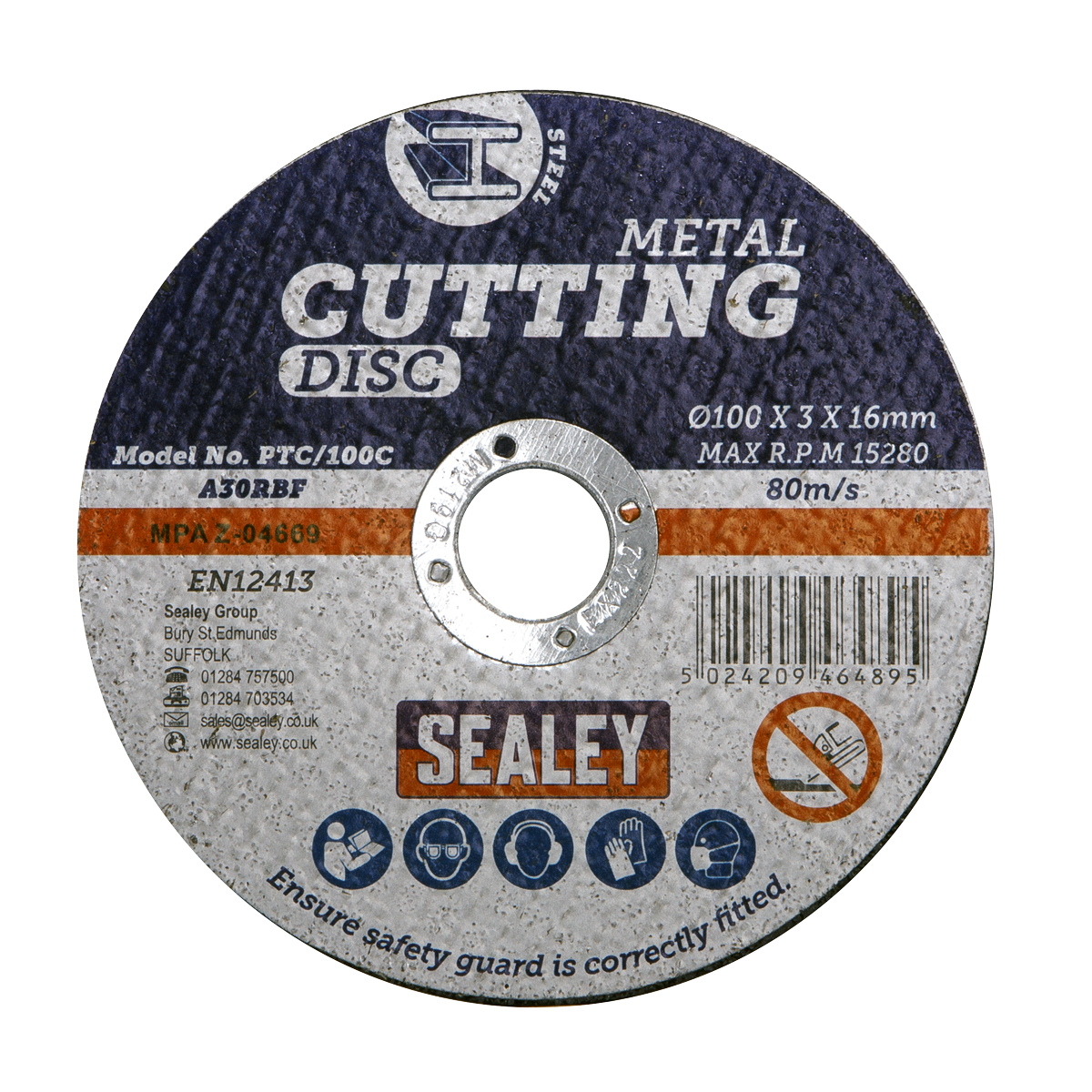 100 x 3mm Cutting Disc 16mm Bore - Pack of 50