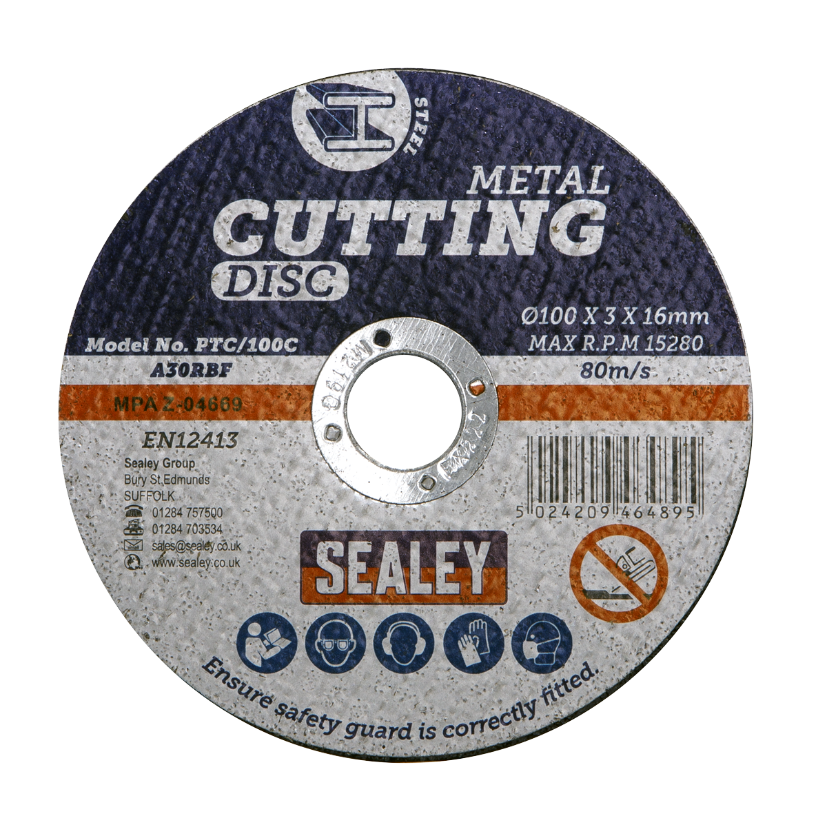 100 x 3mm Cutting Disc 16mm Bore