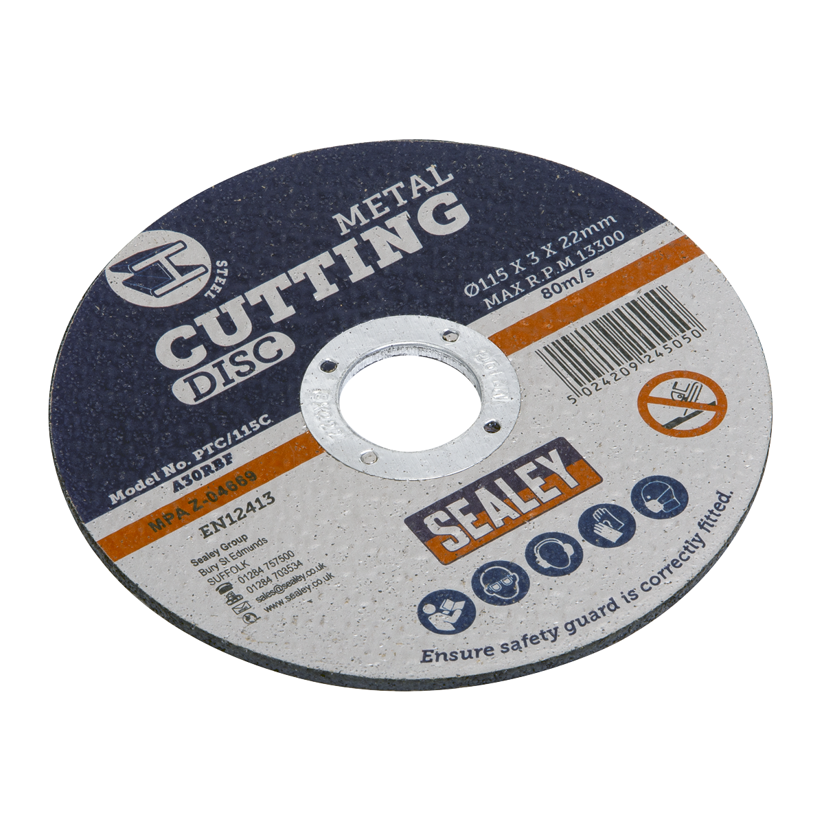 115 x 3mm Cutting Disc 22mm Bore - Pack of 50