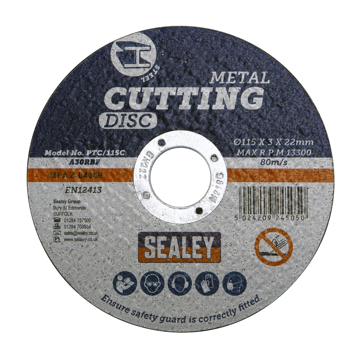 115 x 3mm Cutting Disc 22mm Bore - Pack of 50