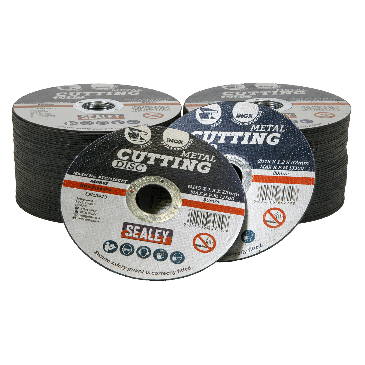 115 x 1.2mm Cutting Disc 22mm Bore - Pack of 100
