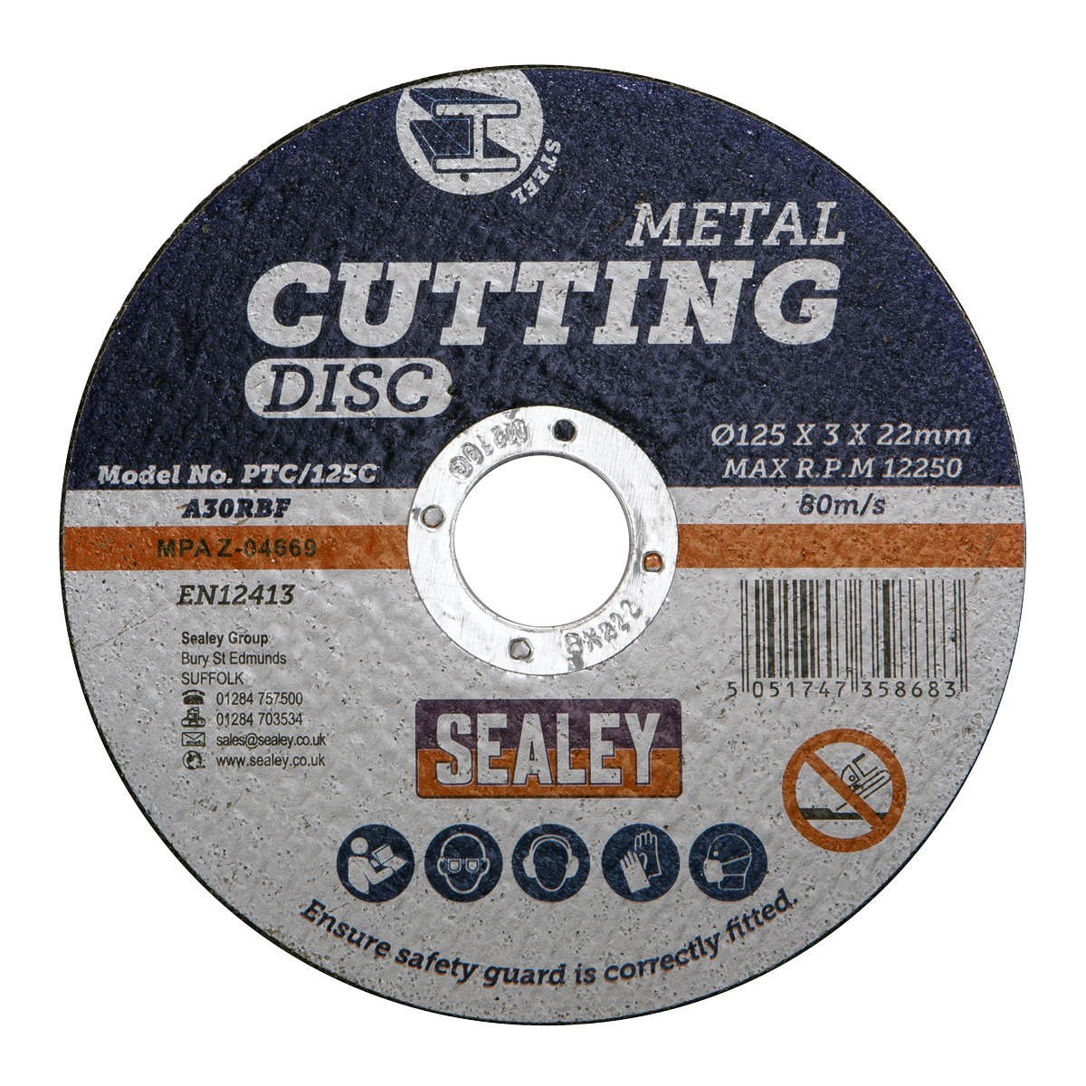 125 x 3mm Cutting Disc 22mm Bore