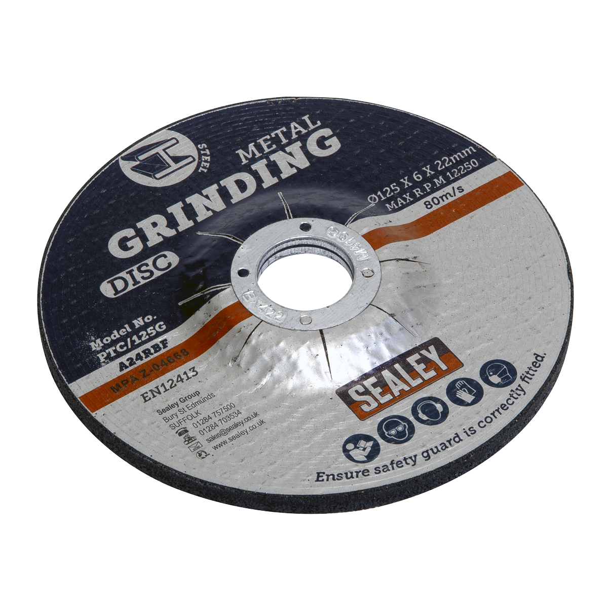 125 x 6mm Grinding Disc 22mm Bore