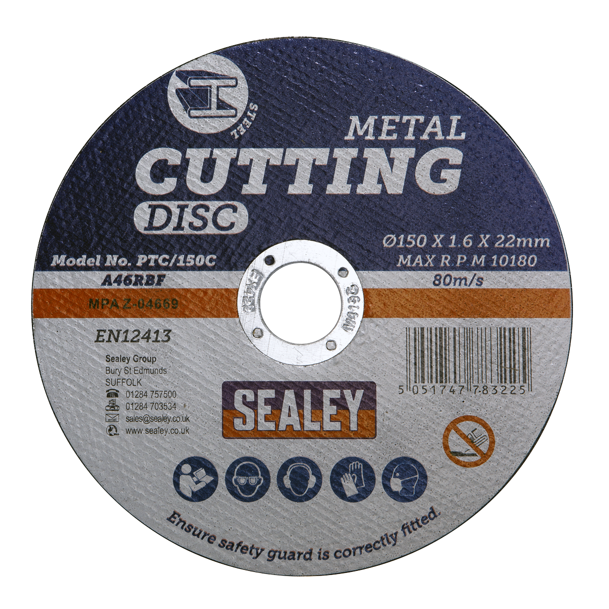150 x 1.6mm Cutting Disc 22mm Bore