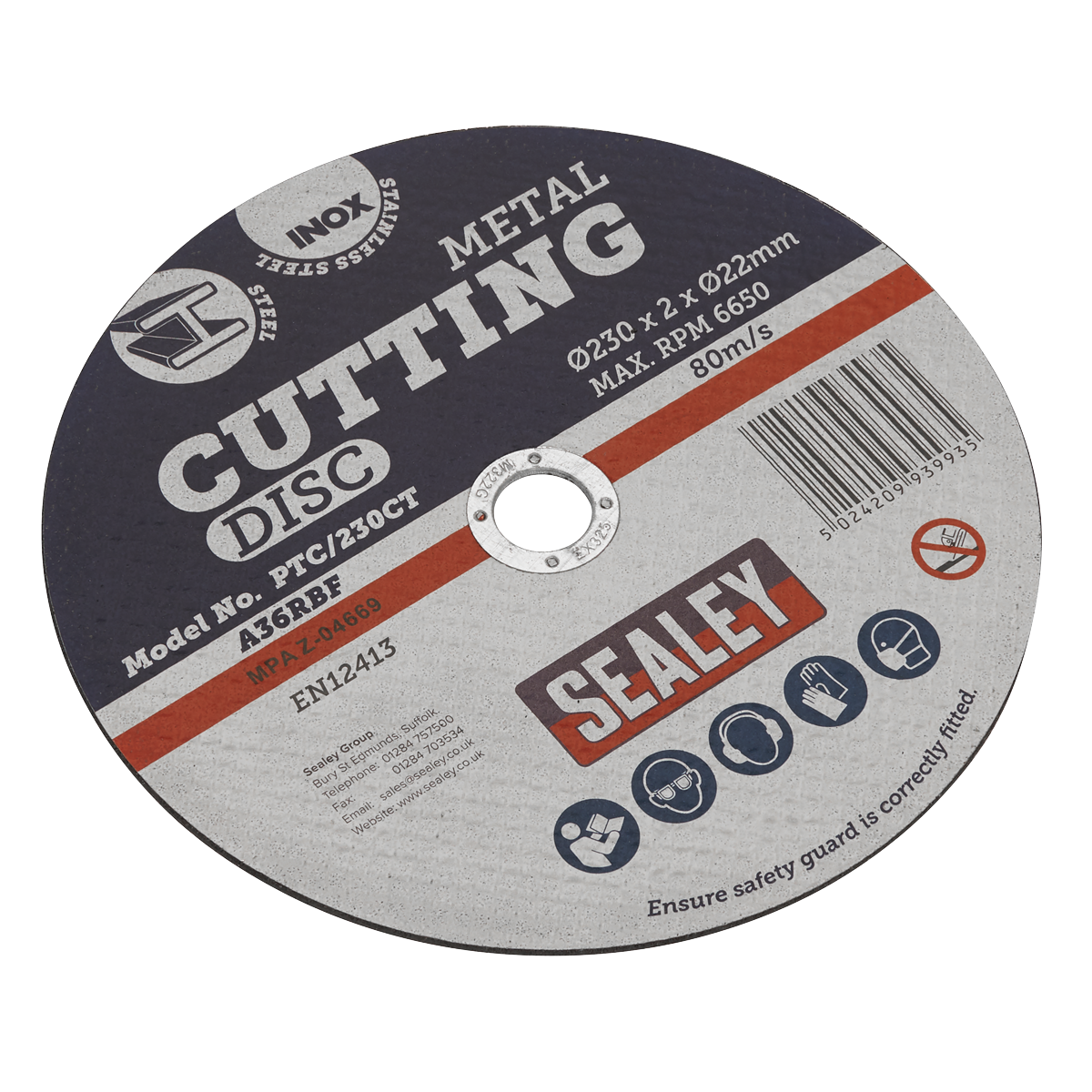 230 x 2mm Cutting Disc 22mm Bore