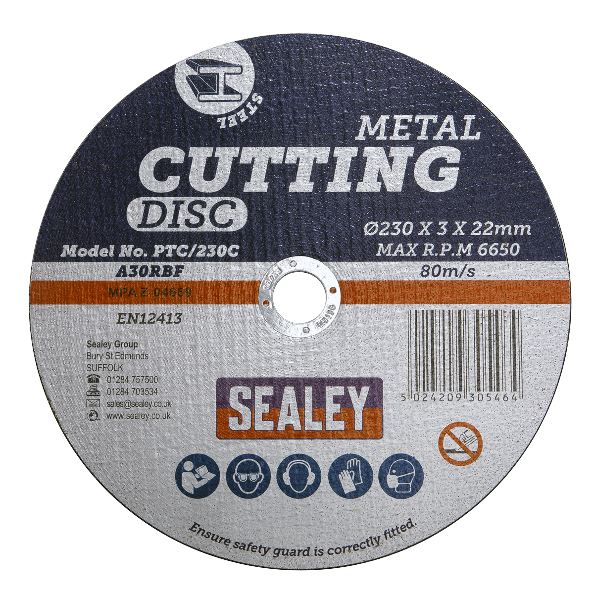 230 x 3mm Cutting Disc 22mm Bore