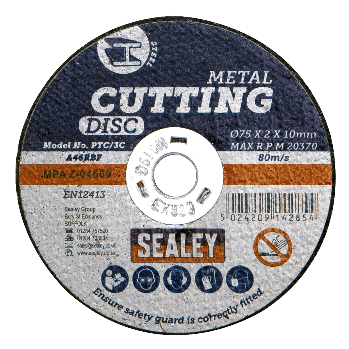 75 x 2mm Cutting Disc 10mm Bore - Pack of 10