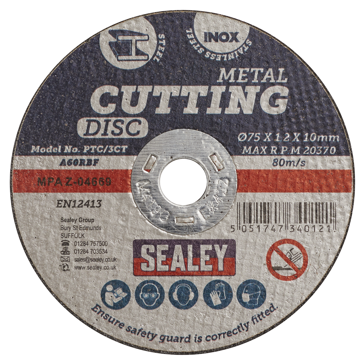 75 x 1.2mm Cutting Disc 10mm Bore