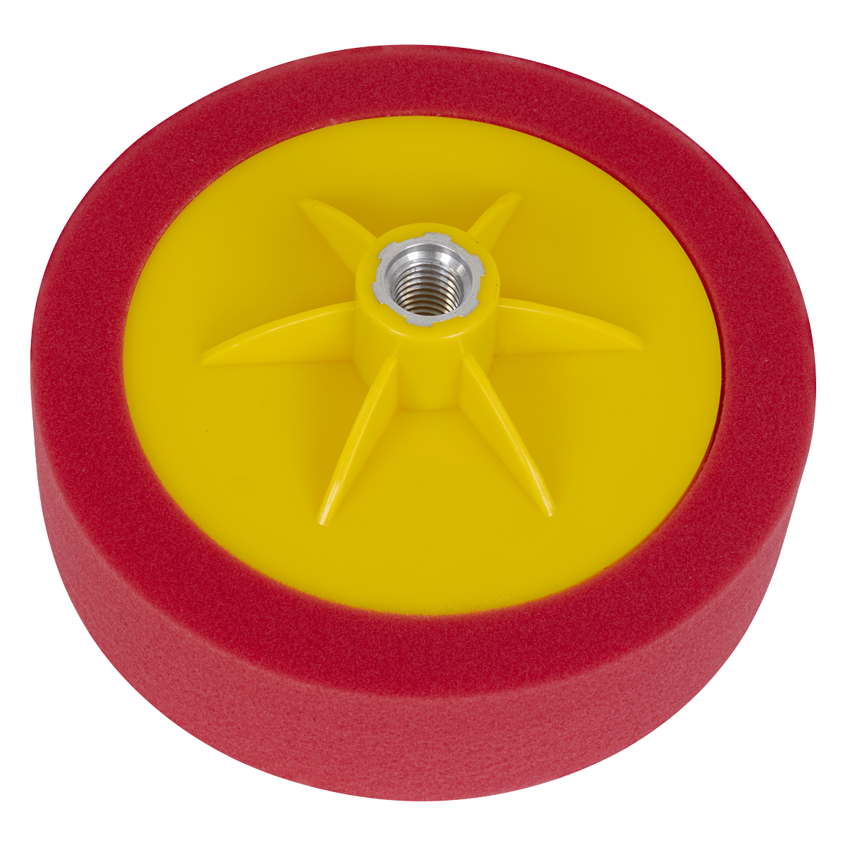 150 x 50mm Buffing & Polishing Foam Head M14 x 2mm - Red/Ultra-Soft