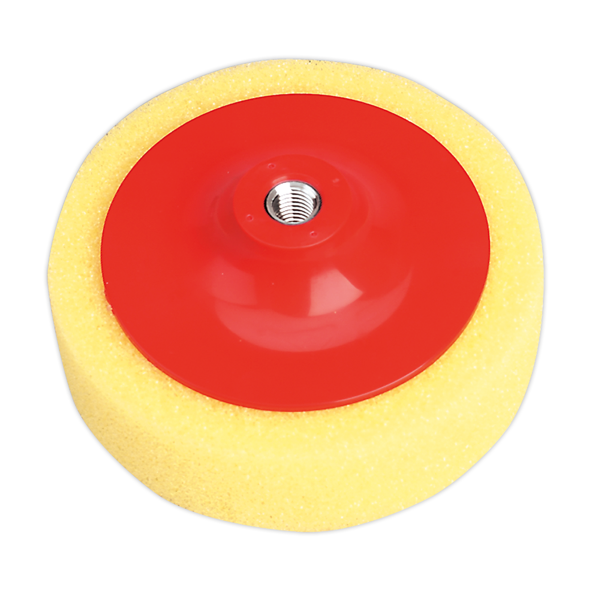 150 x 50mm Buffing & Polishing Foam Head M14 x 2mm - Yellow/Coarse