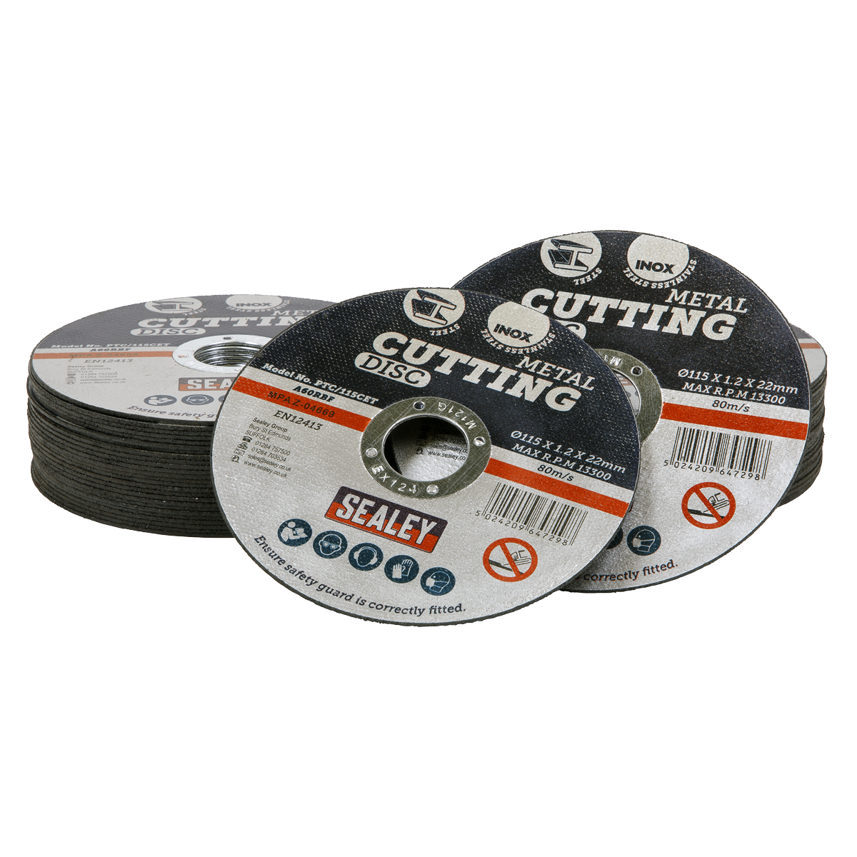 115 x 1.2mm Cutting Disc 22mm Bore - Pack of 50