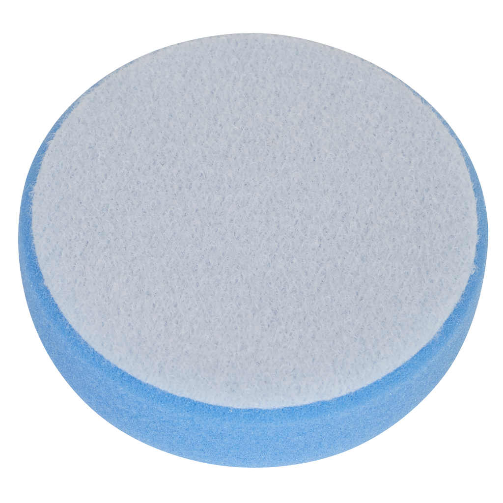 Hook-and-Loop Buffing & Polishing Foam Head 80 x 25mm - Blue