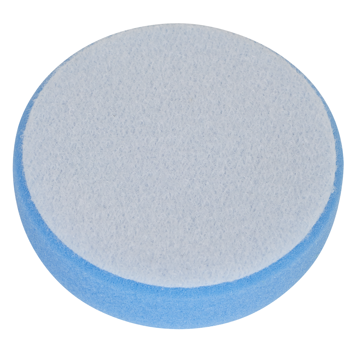 Hook-and-Loop Buffing & Polishing Foam Head 80 x 25mm - Blue