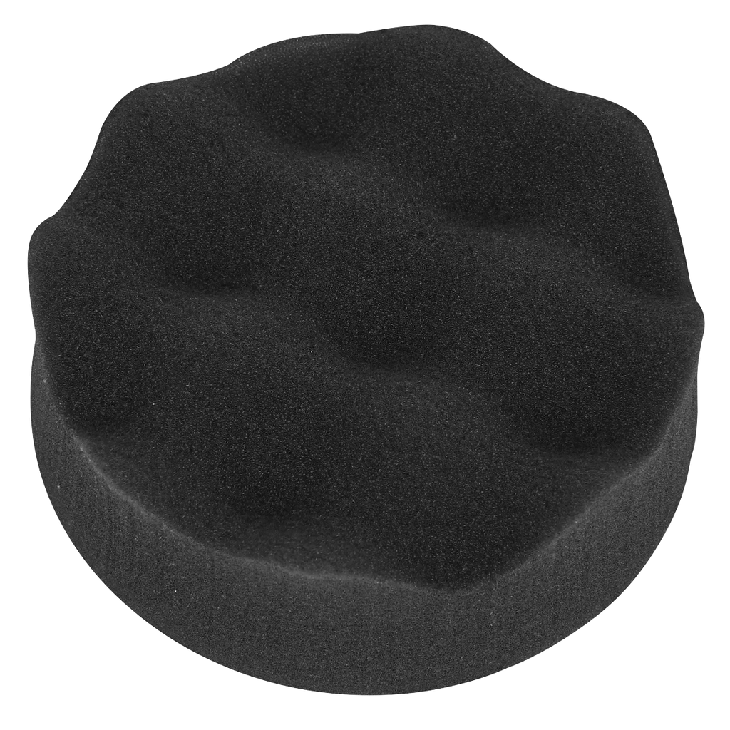 Hook-and-Loop Buffing & Polishing Foam Head 80 x 25mm - Blac