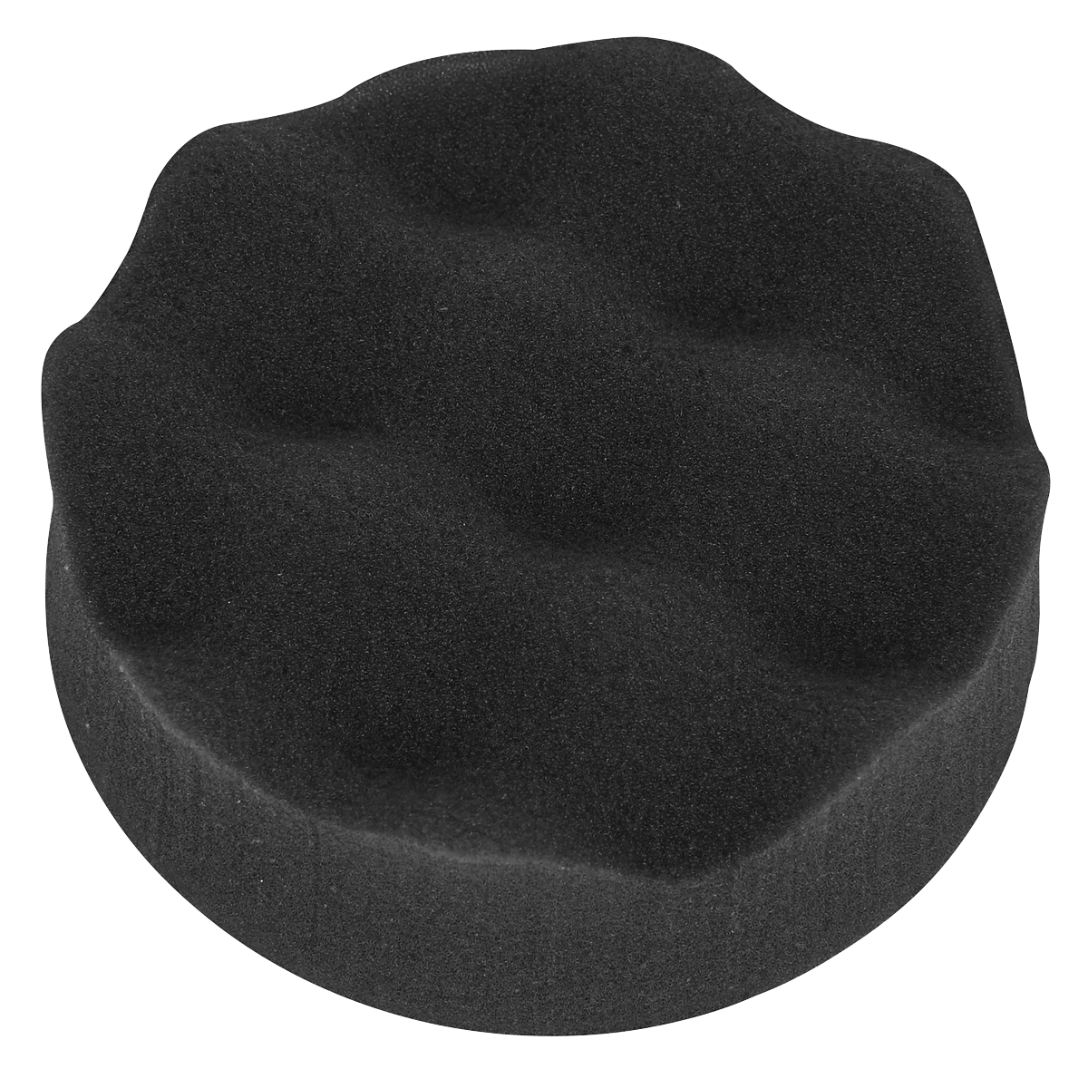 Hook-and-Loop Buffing & Polishing Foam Head 80 x 25mm - Blac