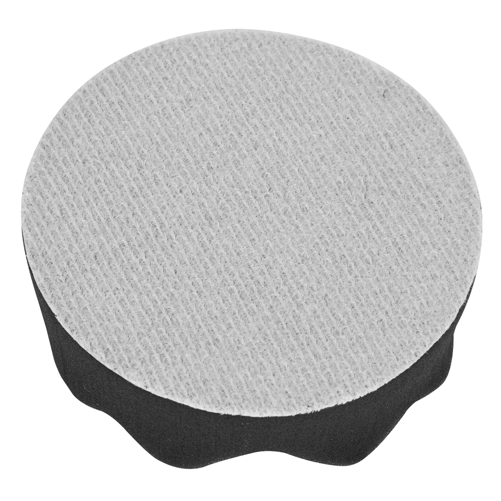 Hook-and-Loop Buffing & Polishing Foam Head 80 x 25mm - Blac