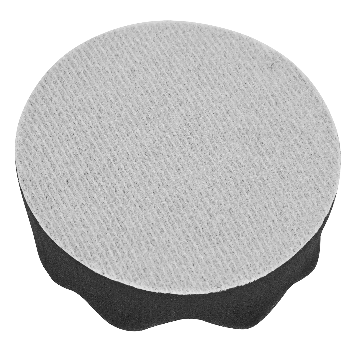 Hook-and-Loop Buffing & Polishing Foam Head 80 x 25mm - Blac