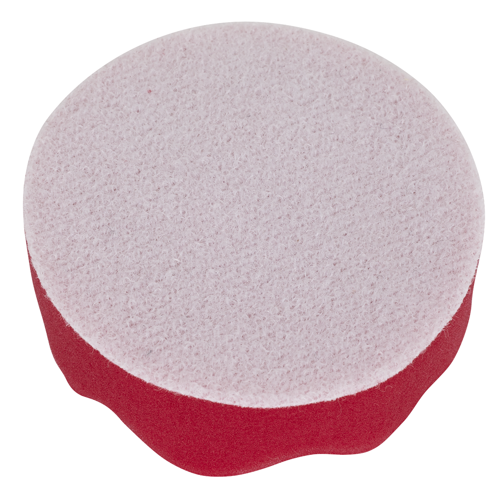 Hook-and-Loop Buffing & Polishing Foam Head 80 x 25mm - Red/