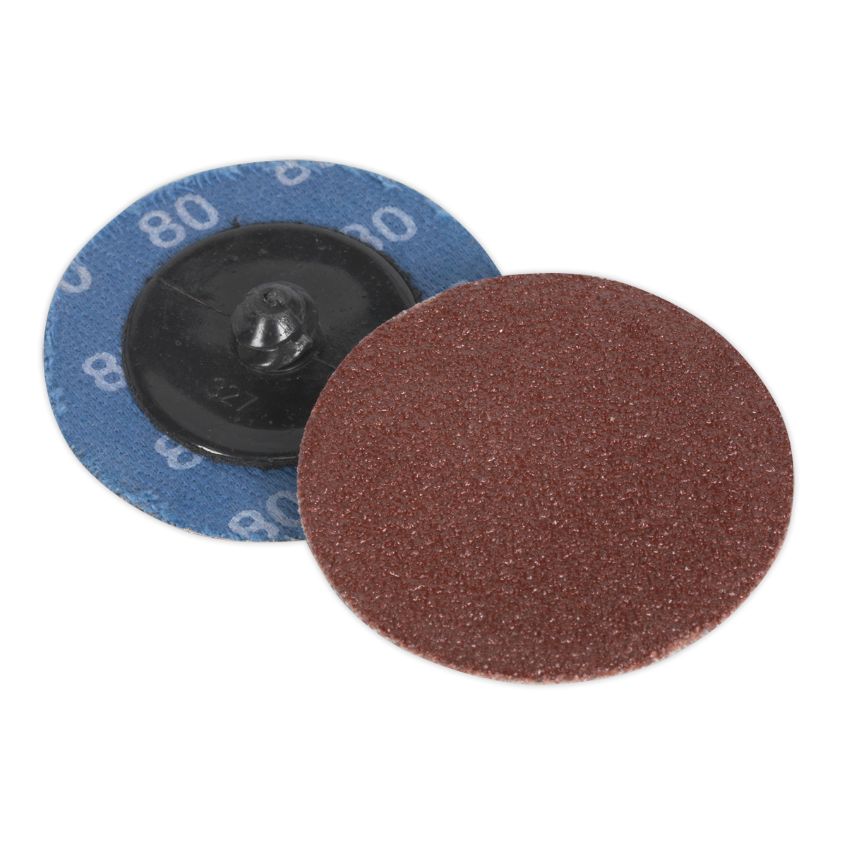 50mm Quick Change Sanding Disc 80Grit - Pack of 10