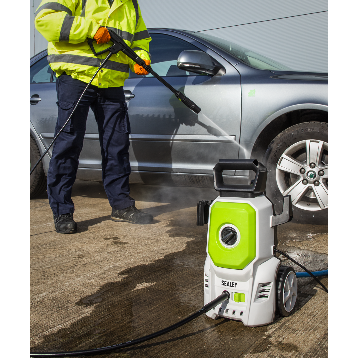 Pressure Washer with Snow Foam Combo, 100bar, 1200W (PW1610COMBO)