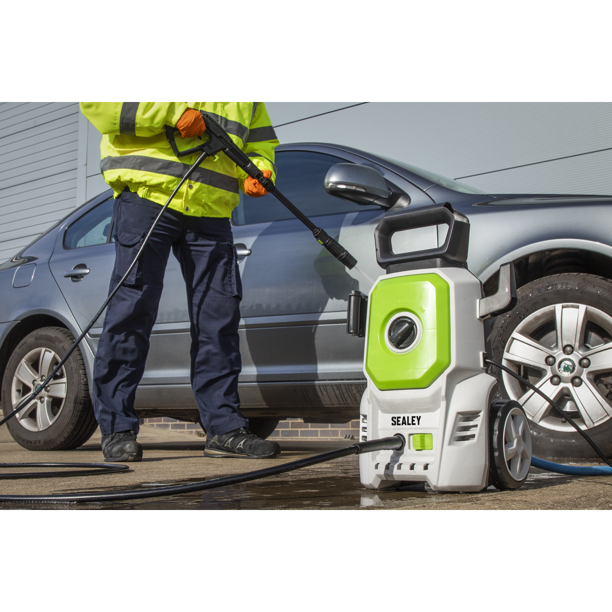 Pressure Washer with Snow Foam Combo, 100bar, 1200W (PW1610COMBO)