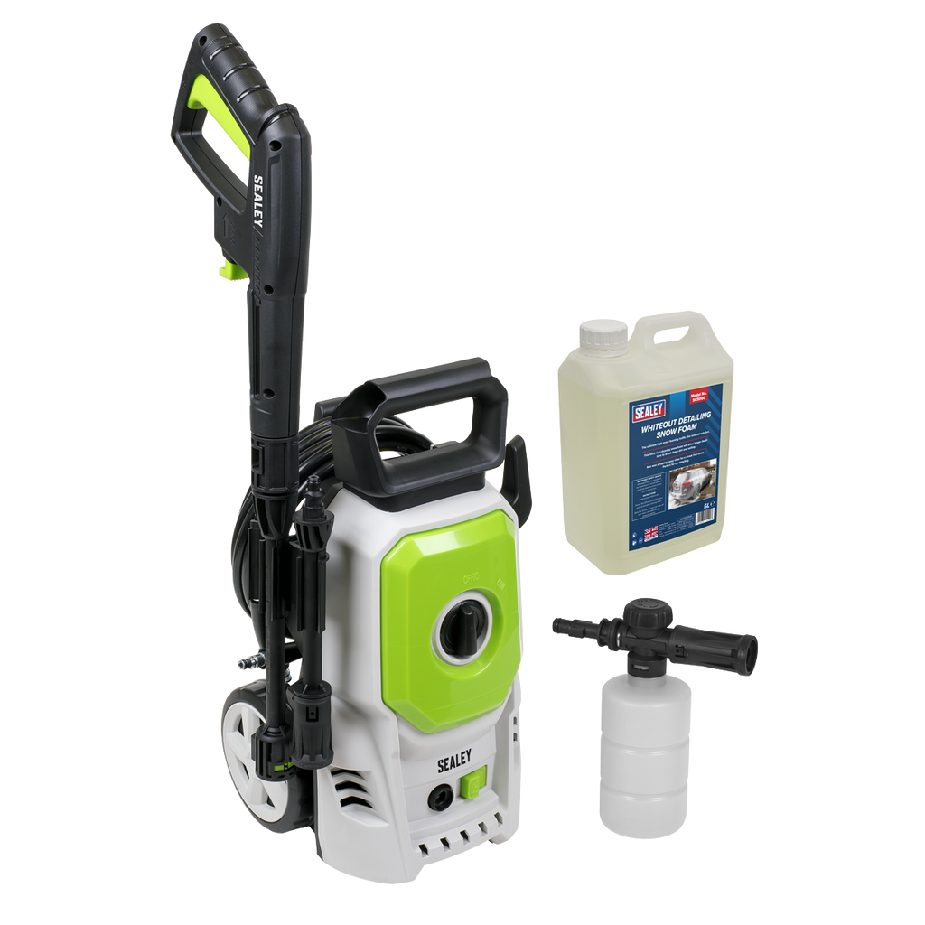Pressure Washer with Snow Foam Combo, 100bar, 1200W (PW1610COMBO)