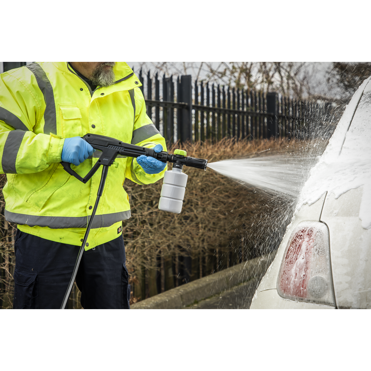 Pressure Washer with Snow Foam Combo, 130bar, 1600W (PW1860COMBO)
