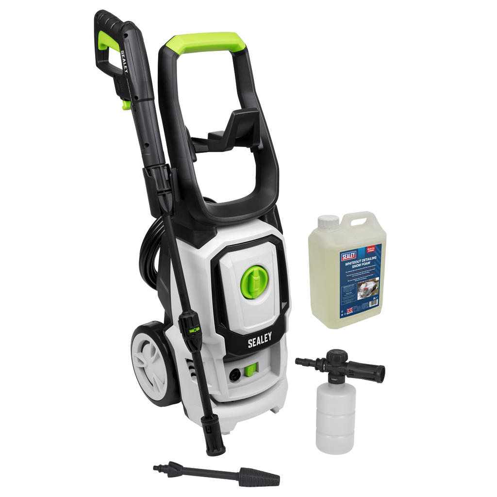 Pressure Washer with Snow Foam Combo, 130bar, 1600W (PW1860COMBO)