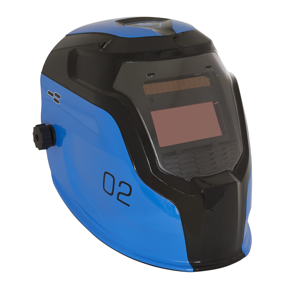 Auto Darkening Welding Helmet, Shade 9-13, Blue (PWH2)