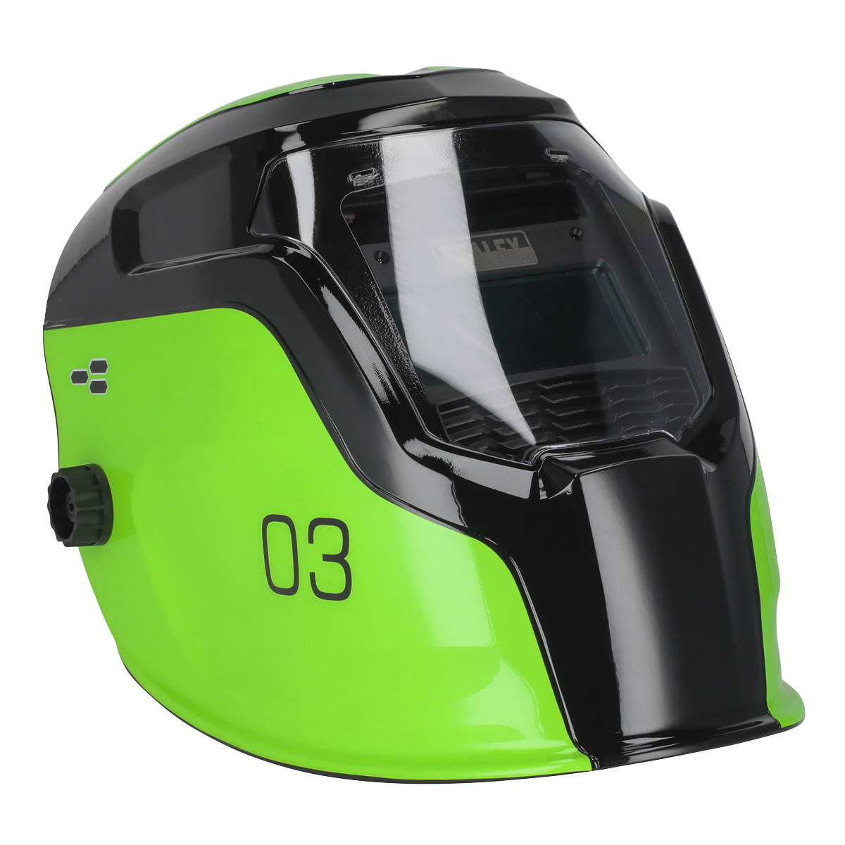 Auto Darkening Welding Helmet Shade 9-13 - Green