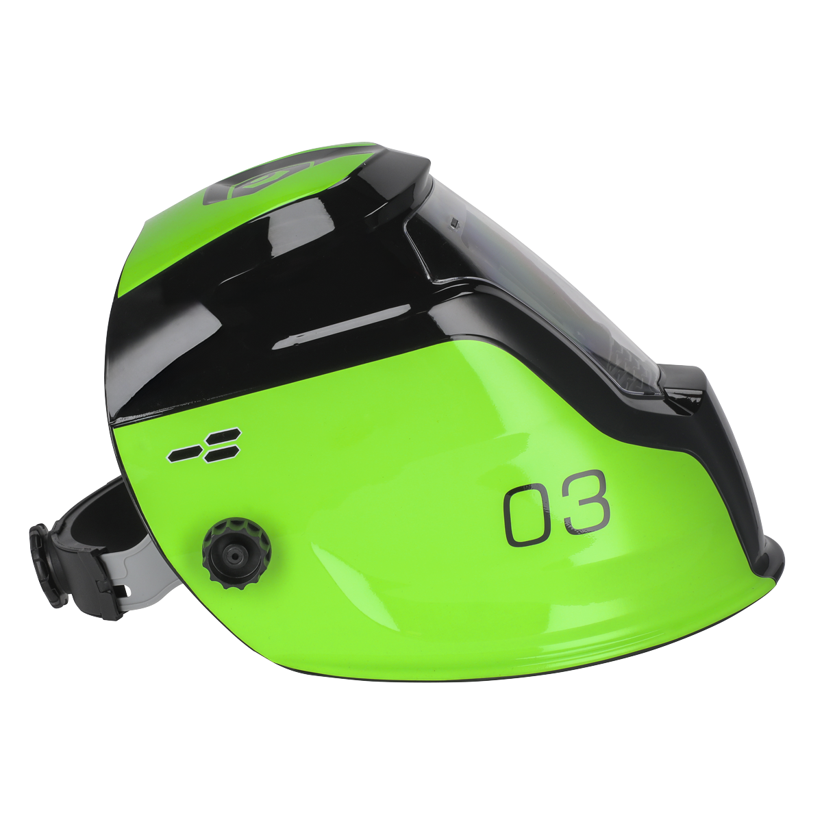 Auto Darkening Welding Helmet, Shade 9-13, Green (PWH3)