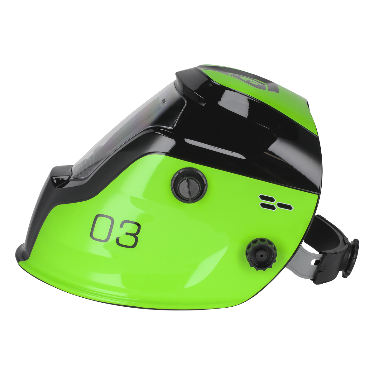 Auto Darkening Welding Helmet, Shade 9-13, Green (PWH3)
