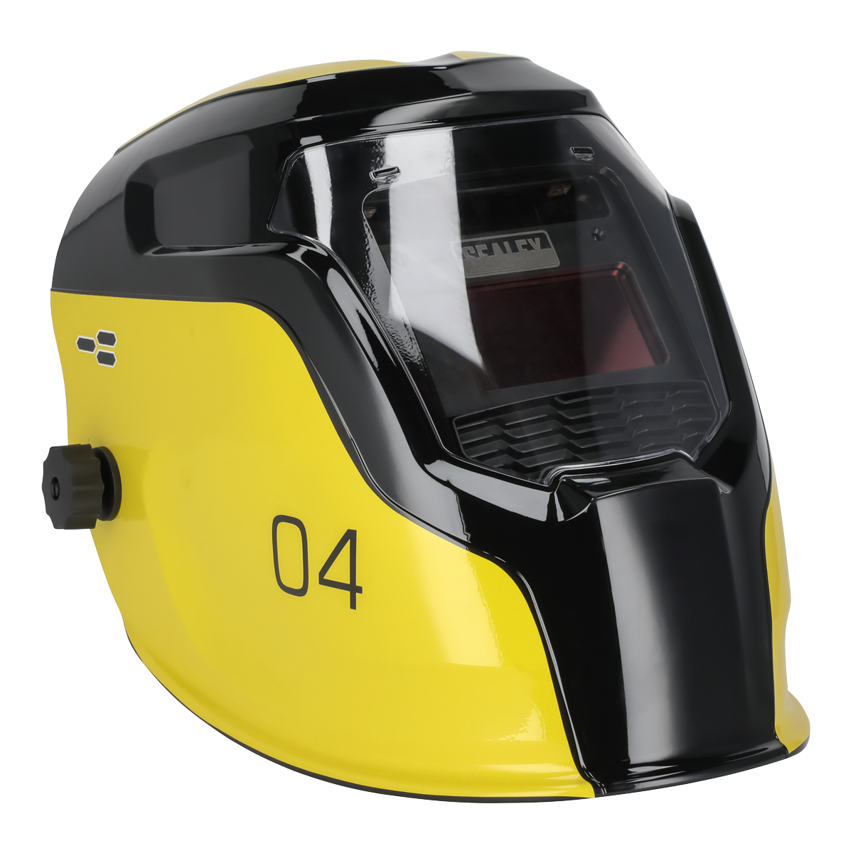 Auto Darkening Welding Helmet Shade 9-13 - Yellow