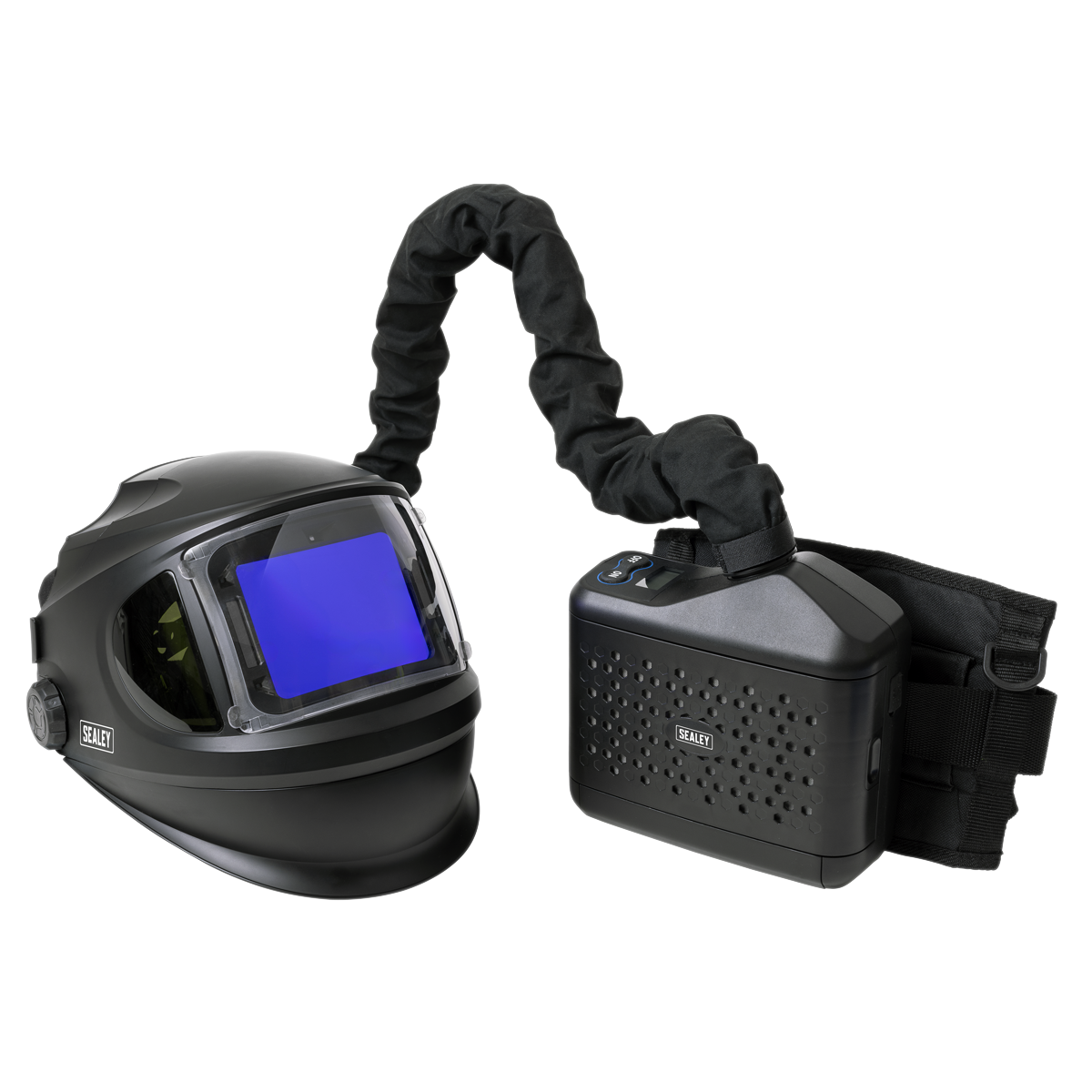 Auto Darkening Welding Helmet with TH3 Powered Air Purifying Respirator (PWH618)