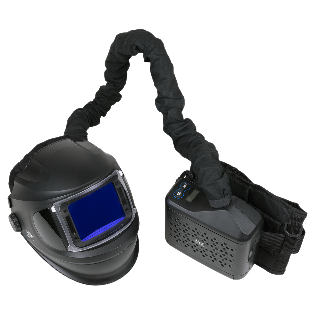 Auto Darkening Welding Helmet with TH3 Powered Air Purifying Respirator (PWH618)