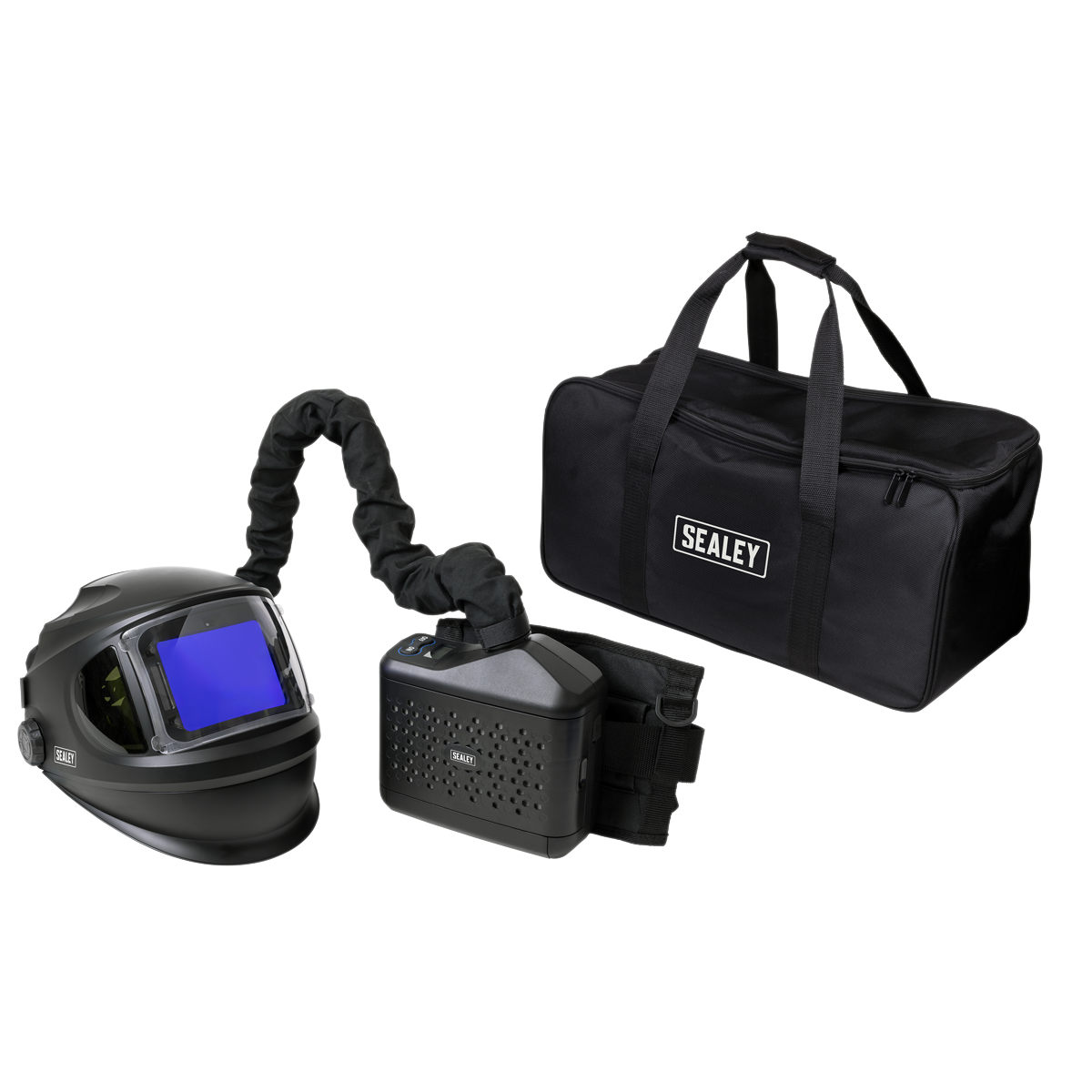 Auto Darkening Welding Helmet with TH3 Powered Air Purifying Respirator (PWH618)
