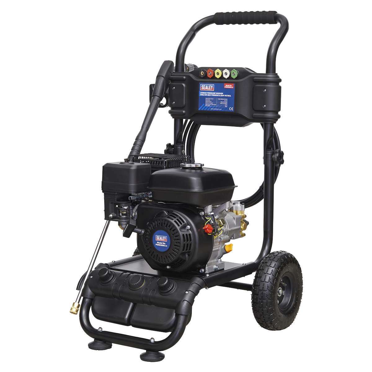 Pressure Washer 220bar 636L/hr 6.5hp - Petrol