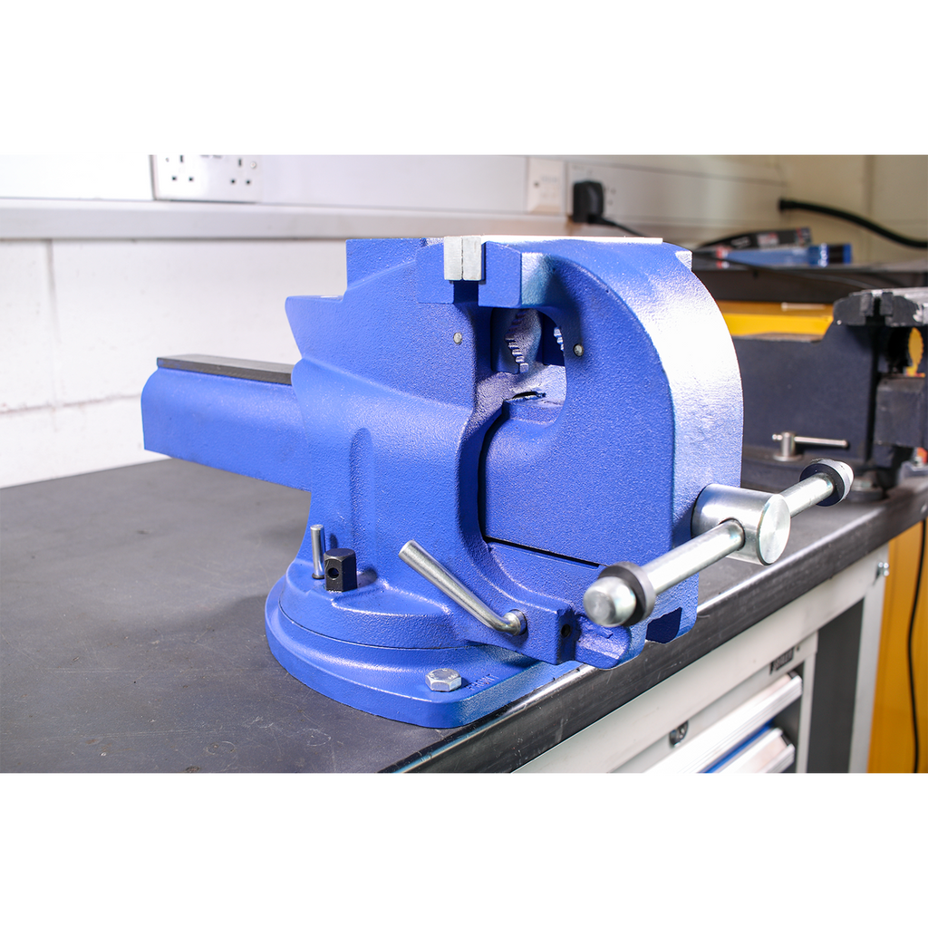 Quick Action Cast Iron Vice with Swivel Base 150mm