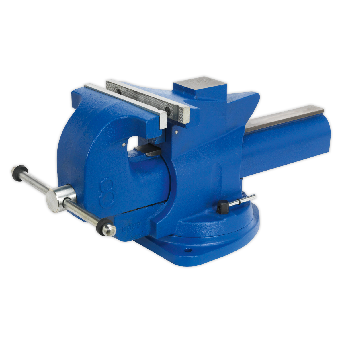 Quick Action Cast Iron Vice with Swivel Base 200mm