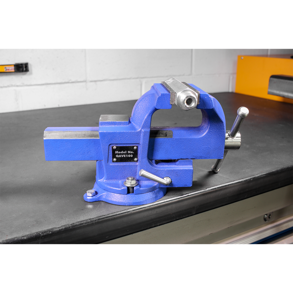 Quick Action SG Iron Vice with Swivel Base 100mm