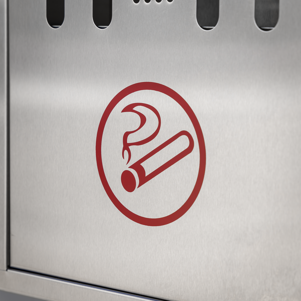 Cigarette Bin Stainless Steel