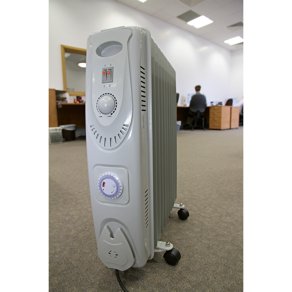 Oil Filled Radiator with Timer, 11-Element, 2500W (RD2500T)