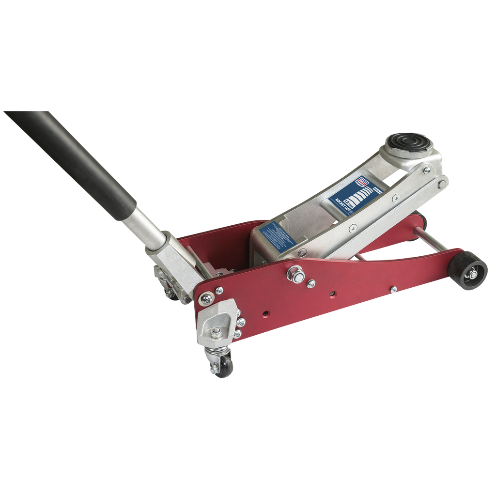 Low Profile Aluminium Trolley Jack with Rocket Lift, 1.8 Tonne (RJA1800)