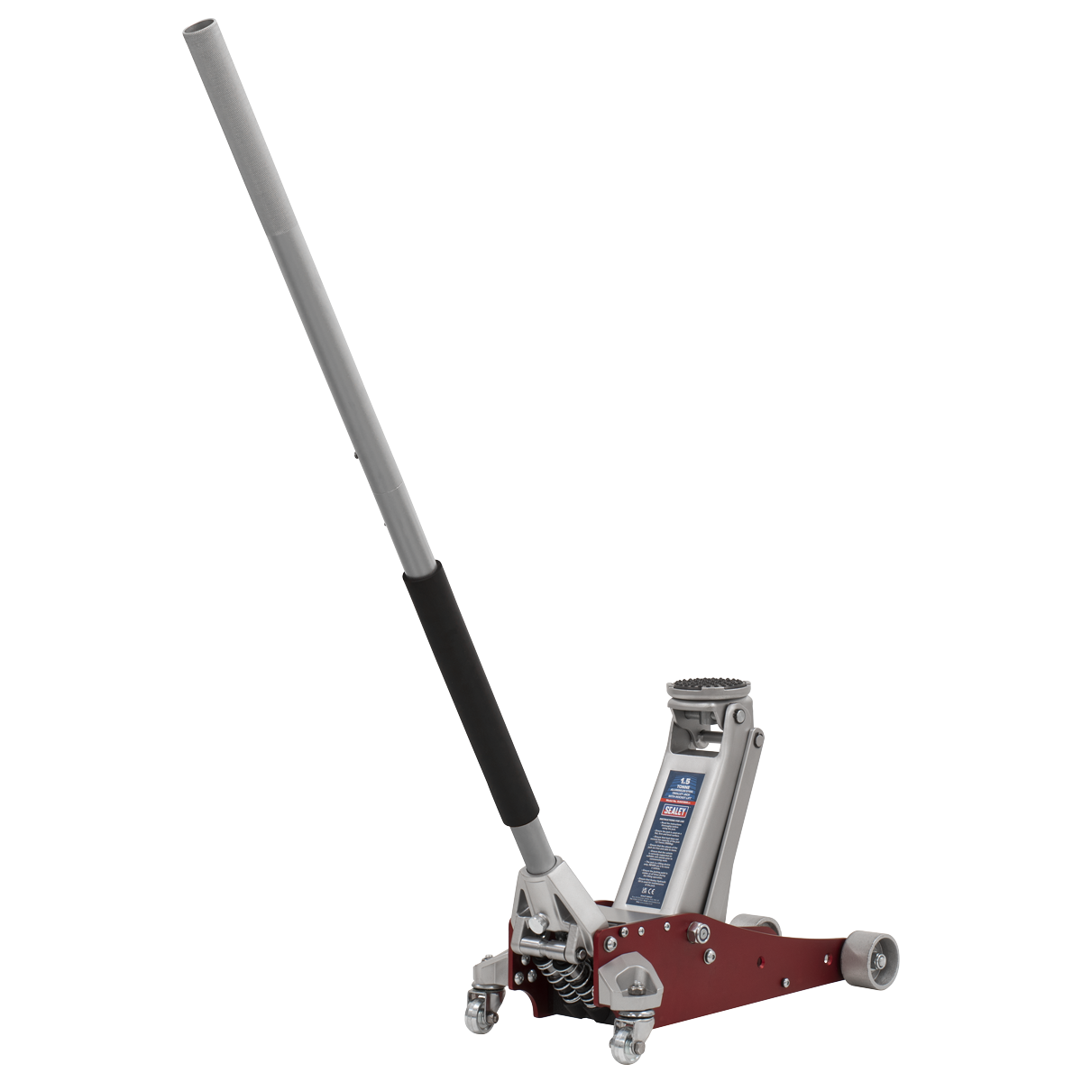 Aluminium/Steel Trolley Jack with Rocket Lift 1.5 Tonne
