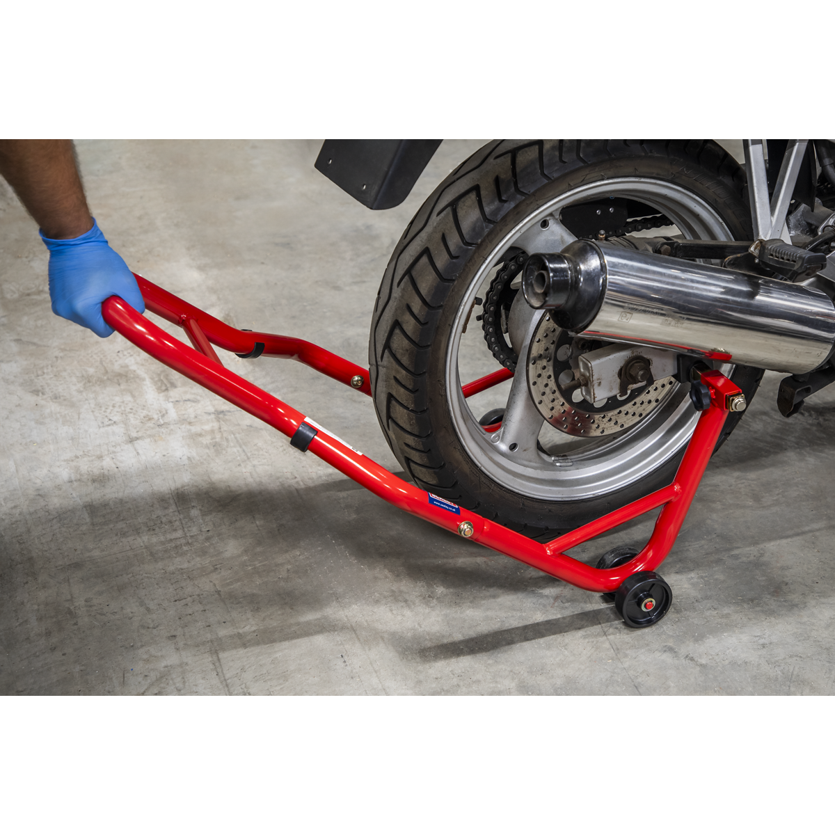Rear Paddock Stand with Rubber Supports (RPS2KD)