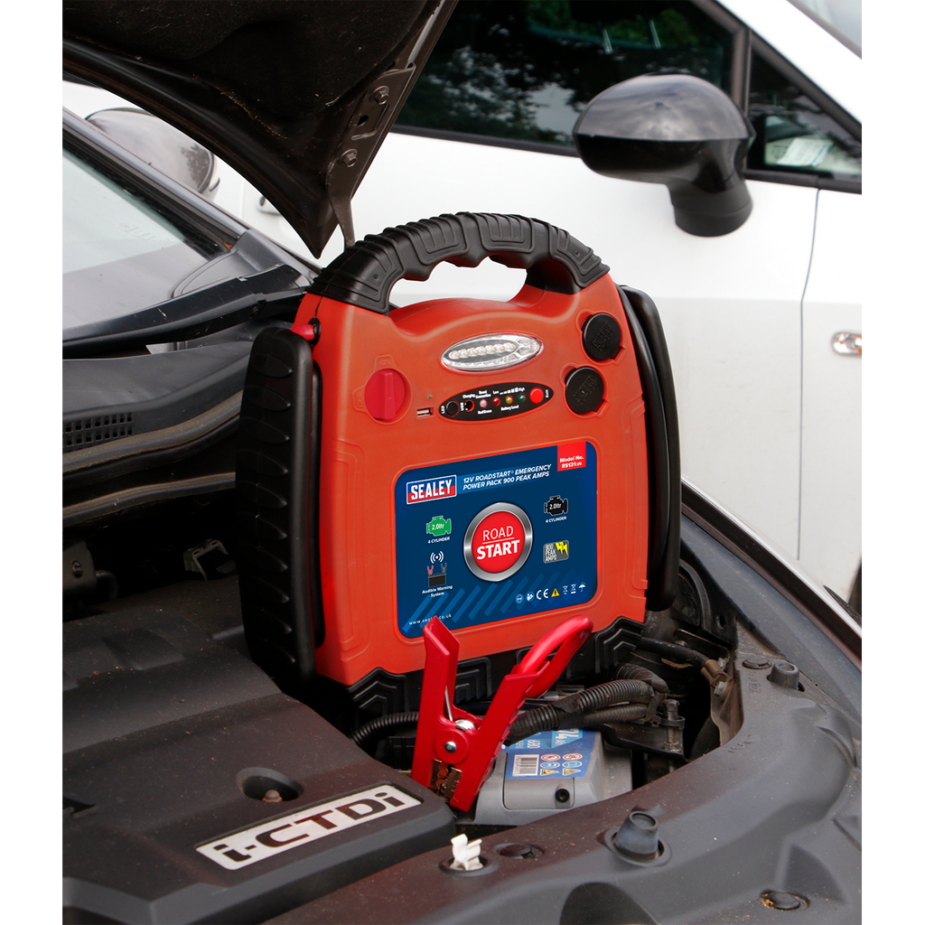 RoadStart® 12V Emergency Jump Starter, 900A (RS131) (Factory Refurbished B)