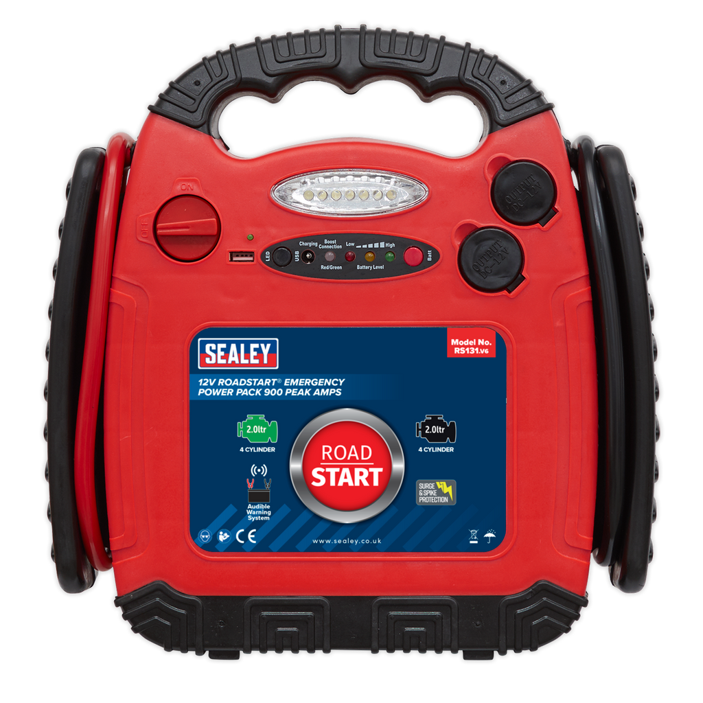 RoadStart® 12V Emergency Jump Starter, 900A (RS131) (Factory Refurbished B)
