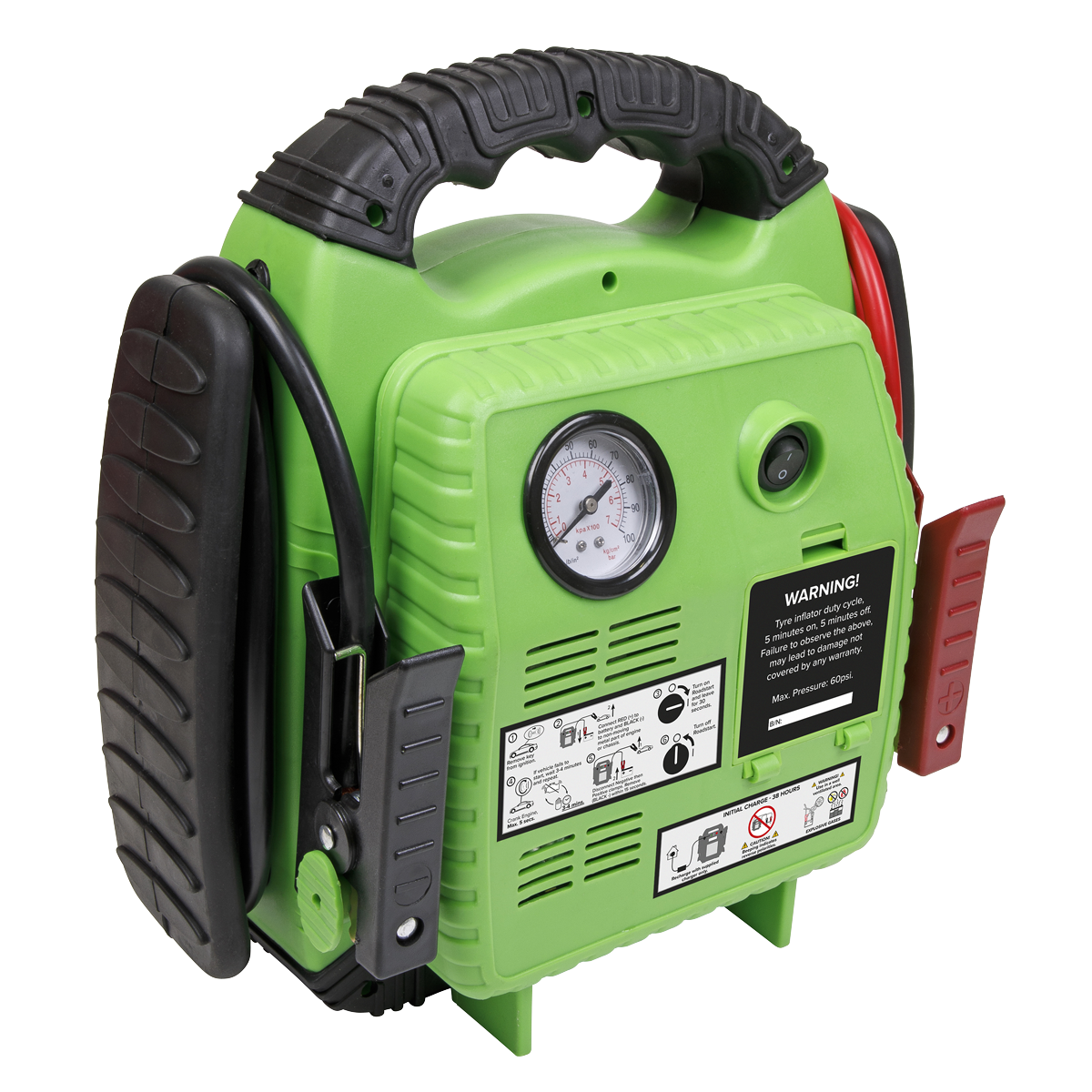 RoadStart® 12V Emergency Jump Starter with Compressor, 900A (RS1322HV)