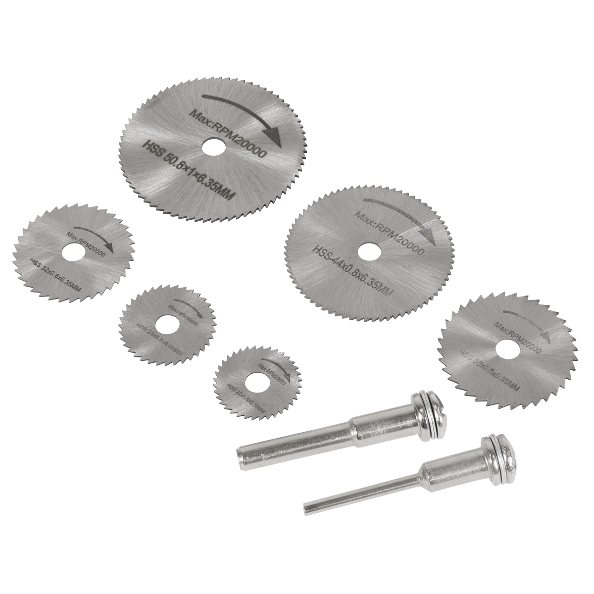 Rotary Drill Saw Blade Set 8pc
