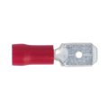 Push-On Male Terminal 6.3mm, Red - Pack of 100